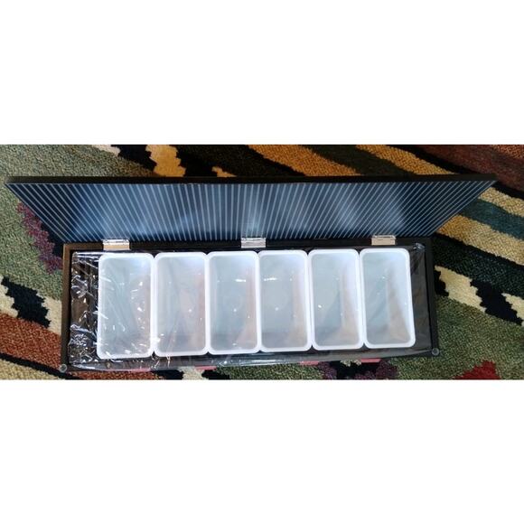 Maker’s Mark Bourbon Whiskey Wood Condiment Drink Garnish Fruit Bar Caddy NEW! - Picture 5 of 14